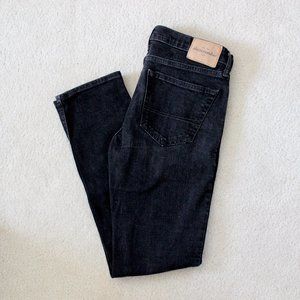 Abercrombie Mid-Rise Faded Black Jeans